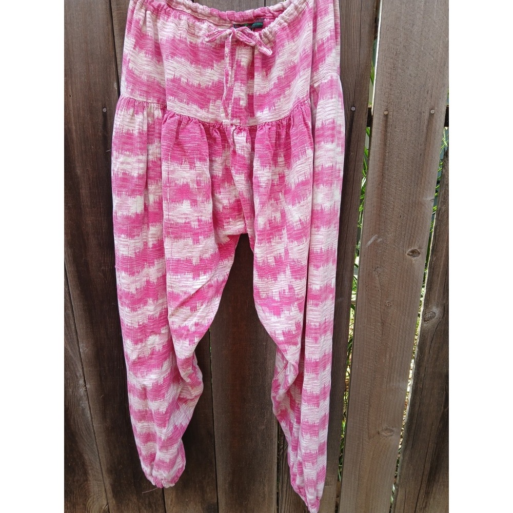 Vintage Robert Palmer Pink Cotton Woven Boho‎ Lounge Pants Gautalma M/L